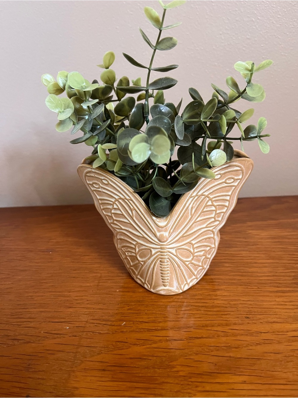 Beautiful Ceramic Butterfly Planter with Greenery